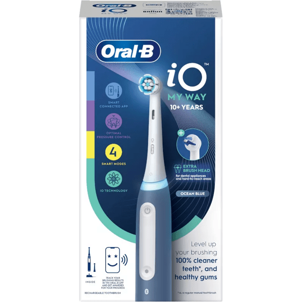 Oral-B iO4 My Way Elektrische Zahnbürste Ozeanblau