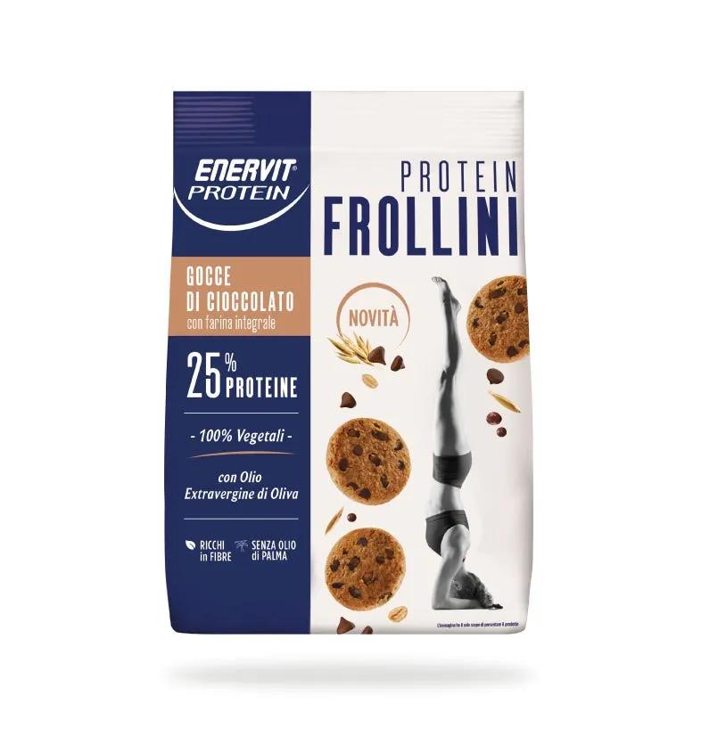 Enervit Protein Frollini con Gocce di Cioccolato con 25% Di Proteine 200 g