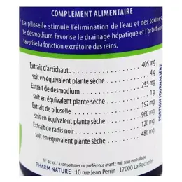 Pharm Nature Micronutrition Draineur Détox 60 gélules