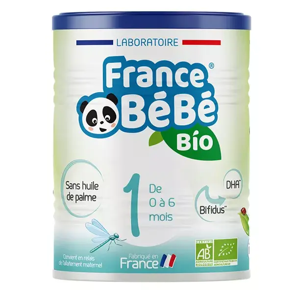France Bébé Nutrition Lait Infantile 1er Âge Bio 400g