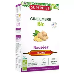 Superdiet Gingembre Bio 20 ampoules