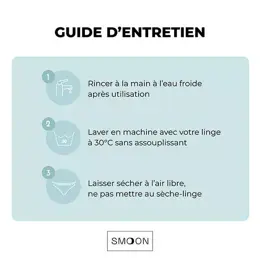 Smoon Pack Découverte 2 Culottes Flux Moyen + Flux Abondant Noir TL