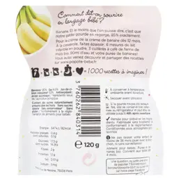 Popote Les Fruits Gourde Banane +4m Bio 120g