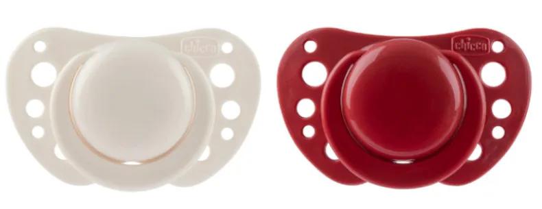 Chicco Air Sil Pacifier Red 6-16m 2 pcs