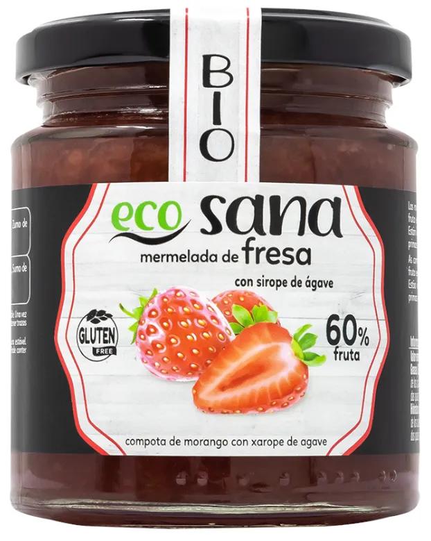 Ecosana Erdbeermarmelade mit Bio-Agavensirup 260 gr