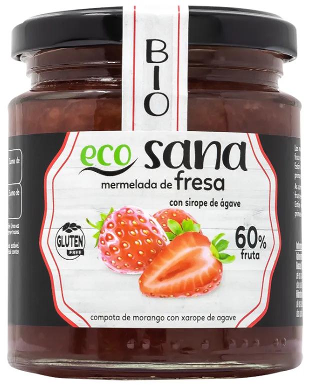 Ecosana Confiture de Fraises au Sirop d'Agave Bio 260 gr