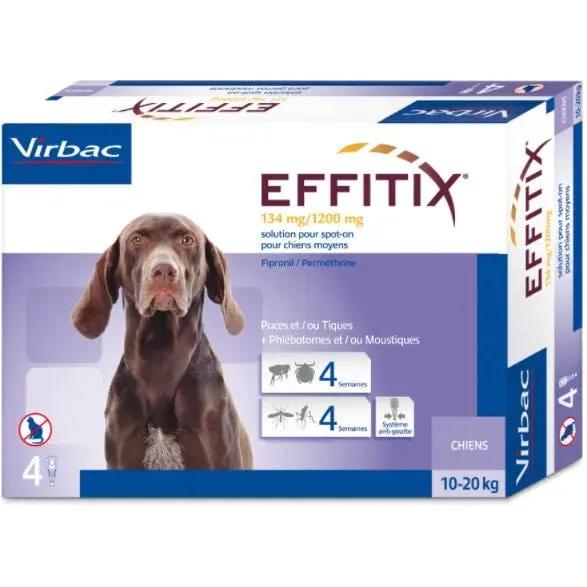 Effitix Soluzione Spot-On Cani Taglia Media 10-20 Kg 4 Pipette