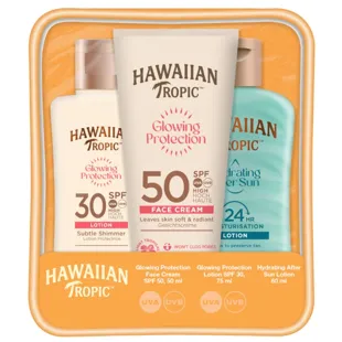 Hawaiian Tropic Glowing Protection Toiletry Bag Mini Trio