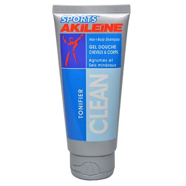 Akileine Sports Clean Gel Doccia Capelli & Corpo Tonificante 100ml