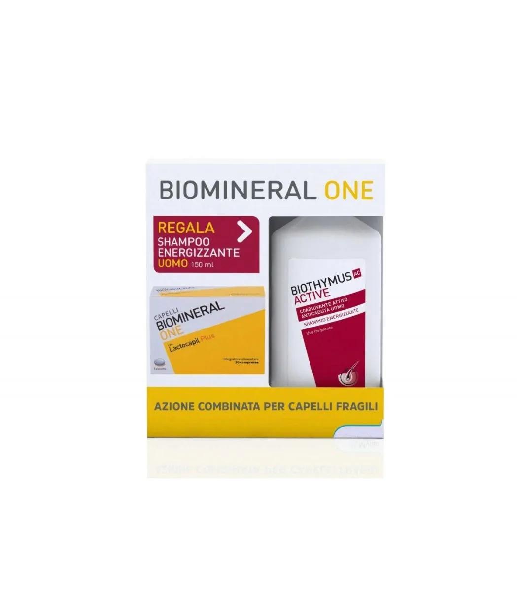 Biomineral One Lactopil Plus 30 Compresse + Biothymus Shampoo Uomo 150 ml