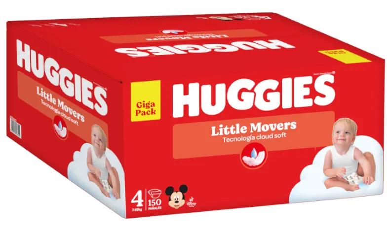 Huggies Little Movers Diaper T4 (7-18 kg) 150 units