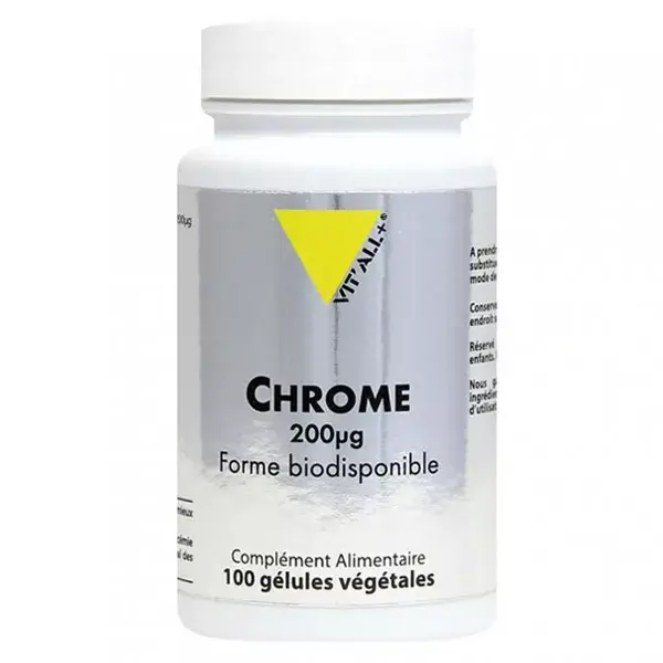 Vit'all+ Chrome 200µg 100 gélules végétales