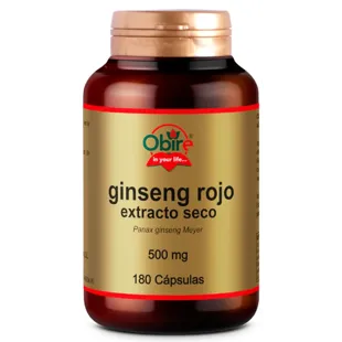Obire Red Ginseng Dry Extract 500 Mg 180 Capsules