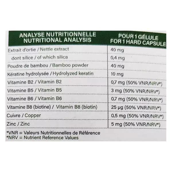 Nutrisanté Nutricap Kératine Vitalité 60 capsules + 30 capsules Offertes
