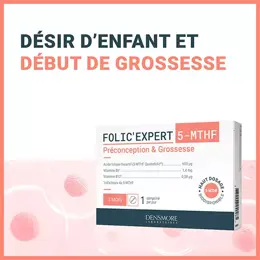 Densmore FOLIC'EXPERT La nouvelle génération d'Acide Folique 5-MTHF - 3 mois