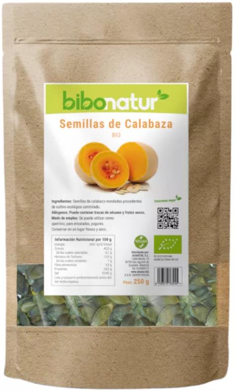 Bibonatur Sementes de Abóbora Biológicas 250gr