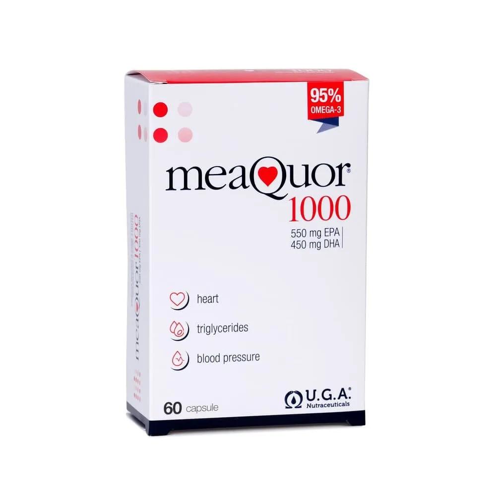 Meaquor 1000 Integratore di Omega-3 EPA DHA 60 Capsule