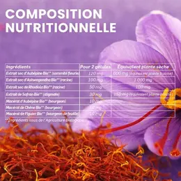 Santarome Bio - Stress Control Bio - Déstresse - Safran - 30 gélules