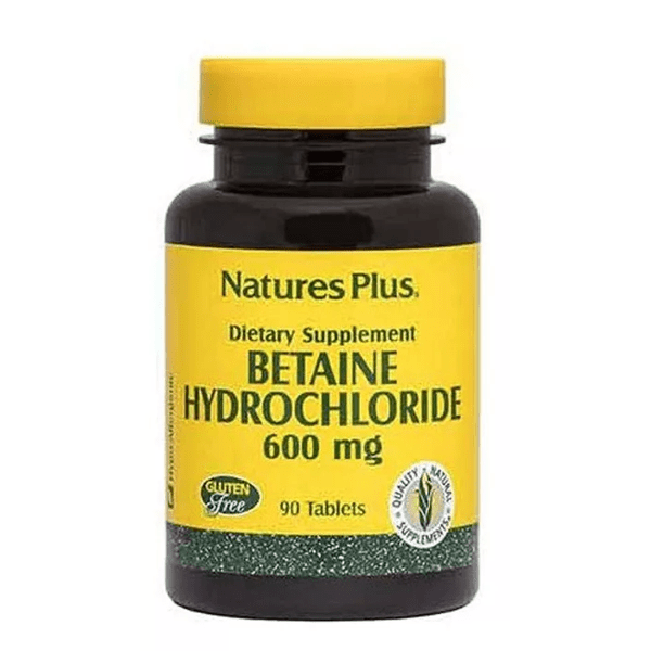 Nature's Plus Betain HCL 600 mg 90 Tabletten