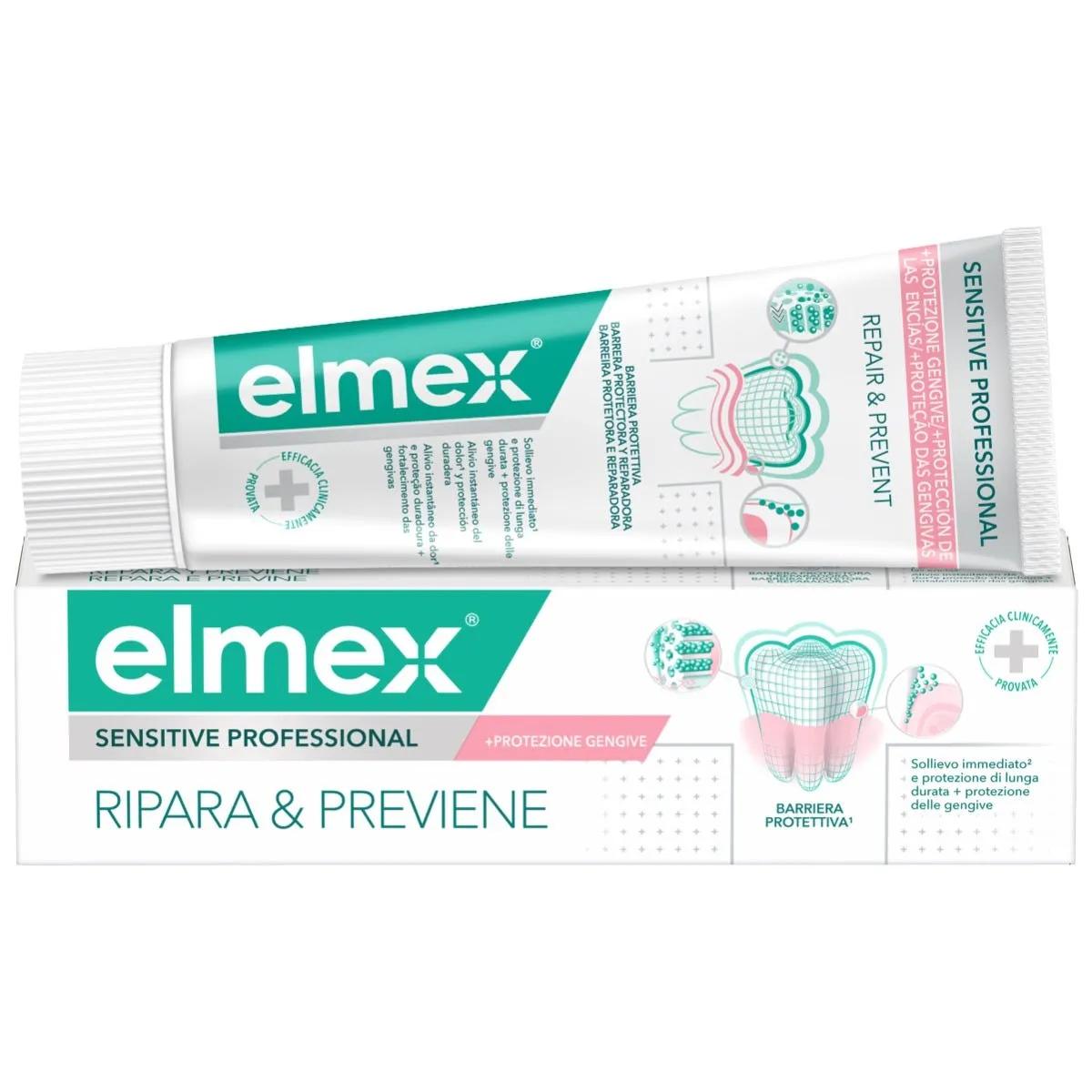 Elmex Dentifricio Sensitive Professional Ripara E Previene E Protezione Gengive 75 Ml