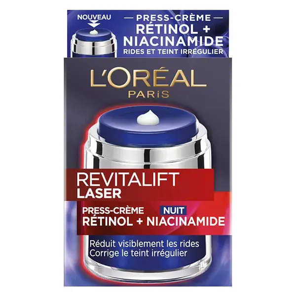 L'Oréal Paris Revitalift Laser Press-Crème Nuit Rétinol + Niacinamide 50ml