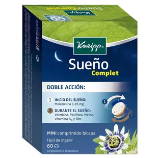 Kneipp Sleep Complete Bilayer Fall e Manter o Sono 60 comprimidos