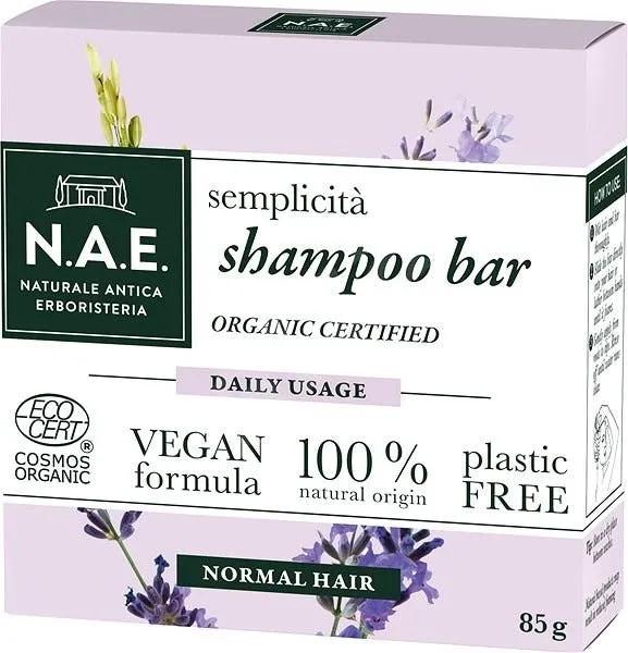 N.A.E. Shampoo Solido Semplicità Per Capelli Normali Formula Vegana 85 gr