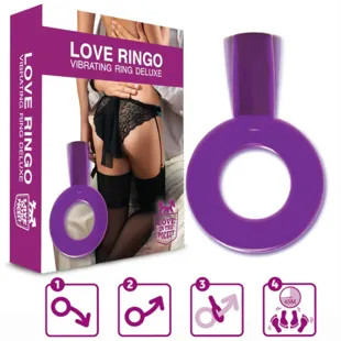 Love in the Pocket Love Ringo Vibrating Ring Deluxe Purple