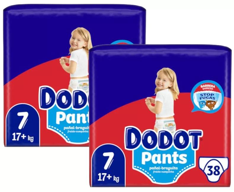 Dodot Pants Diapers Panty T7 (+17 kg) 2x38 units