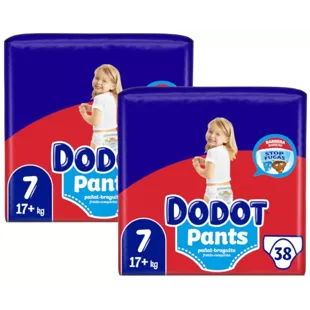 Dodot Pants Fraldas Calcinha T7 (+17 kg) 2x38 unidades