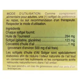 Solgar Huile d'Ail 100 softgels