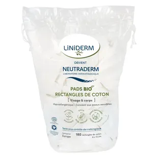 Assorbenti rettangolari Neutraderm 100% cotone 8x10cm 180 unità