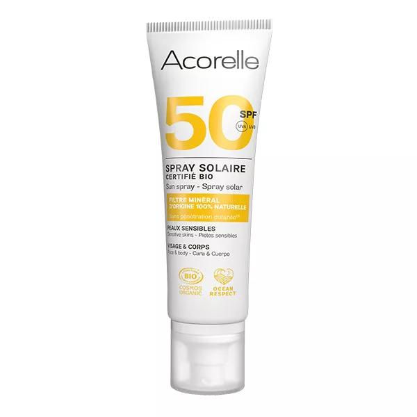 Acorelle Nature Sun Spray Solar Bio Pieles Sensibles y Niños SPF50 100ml