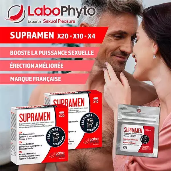 Labophyto SUPRAMEN - stimulant sexuel rapide - 10 gélules
