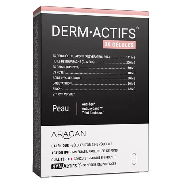 Aragan - Synactifs - Dermactifs® - Anti-âge - Huile de Bourrache - 30 gélules
