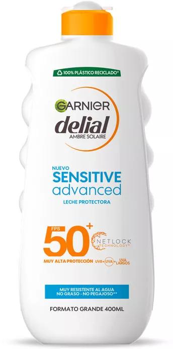 Garnier Delial Sensitive Advanced Leche Protectora Solar SPF50+ 400 ml