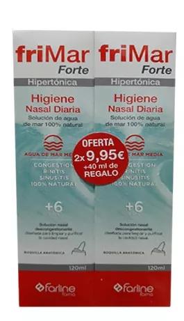 Farline FriMar Forte Hipertónico Higiene Nasal Diária 2x100 ml
