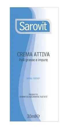 Sarovit Crema Attiva Purificante Pelli Grasse Impure 30 ml