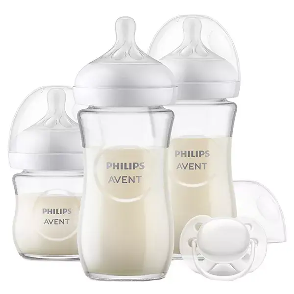 Avent Natural Response Box 3 Glass Baby Bottles