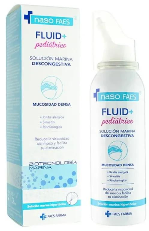 Naso Faes Fluid+ Eau de Mer Pédiatrique avec Mucolytique 100 ml