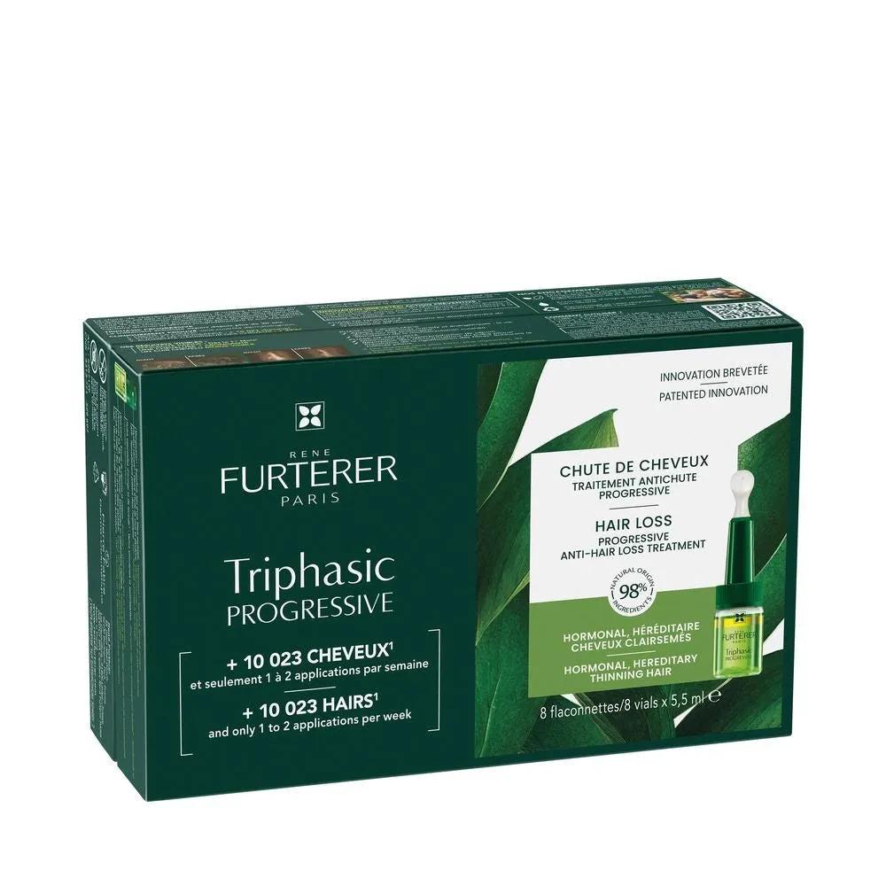 Rene Furterer Triphasic Progressive Trattamento Per La Caduta Dei Capelli 8 Flaconcini