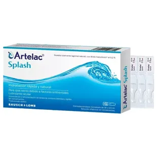 Gousses de 30 yeux instantanées Artelac Splash humidificateur