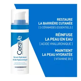 CeraVe Sérum Hydratant Acide Hyaluronique pour Tous les Types de Peaux 30ml