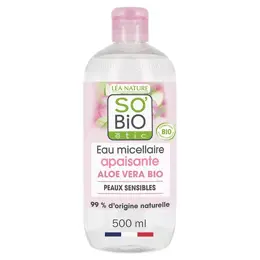 So'Bio Étic Hydra Aloe Vera Eau Micellaire Apaisante Jus d'Aloe Vera Bio 500ml