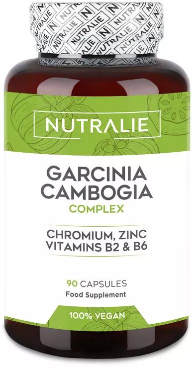 Nutralie Garcinia Cambogia con B2 + B6 + Cromo y Zinc Quemagrasas 90 Cápsulas