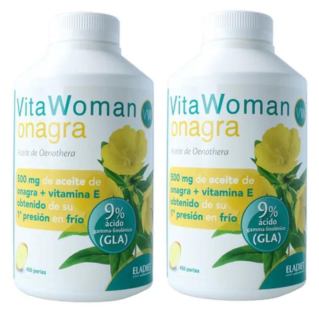 Eladiet VitaWoman Evening Primrose Oil 2x450 Pearls