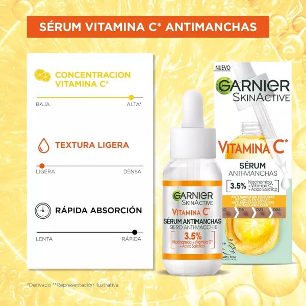 Garnier siero anti-macchie alla vitamina C 30 ml