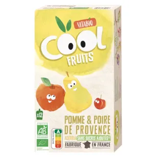 Vitabio Cool Fruits Pomme et Poire 12x90 gr