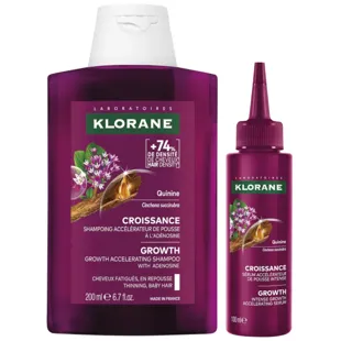 Klorane Intensive Growth Accelerator Haarserum 100ml + Growth Accelerator Shampoo 200ml