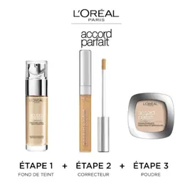 L'Oréal Paris Accord Parfait Fond de Teint Fluide N°7.D Ambre Doré 30ml